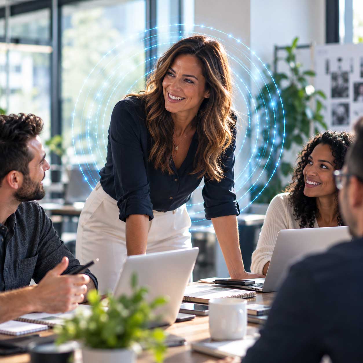 Founder planning the growth of her business